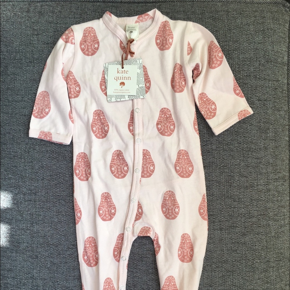 NWT Kate Quinn Organics Footie Jumpsuit 0-3M